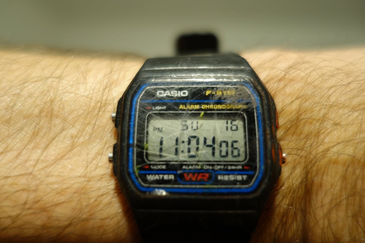 Buy New Casio F91W Digital Watch, Custom Black Transparent Clear Jelly  Resin Band, Alarm, Date Online in India - Etsy